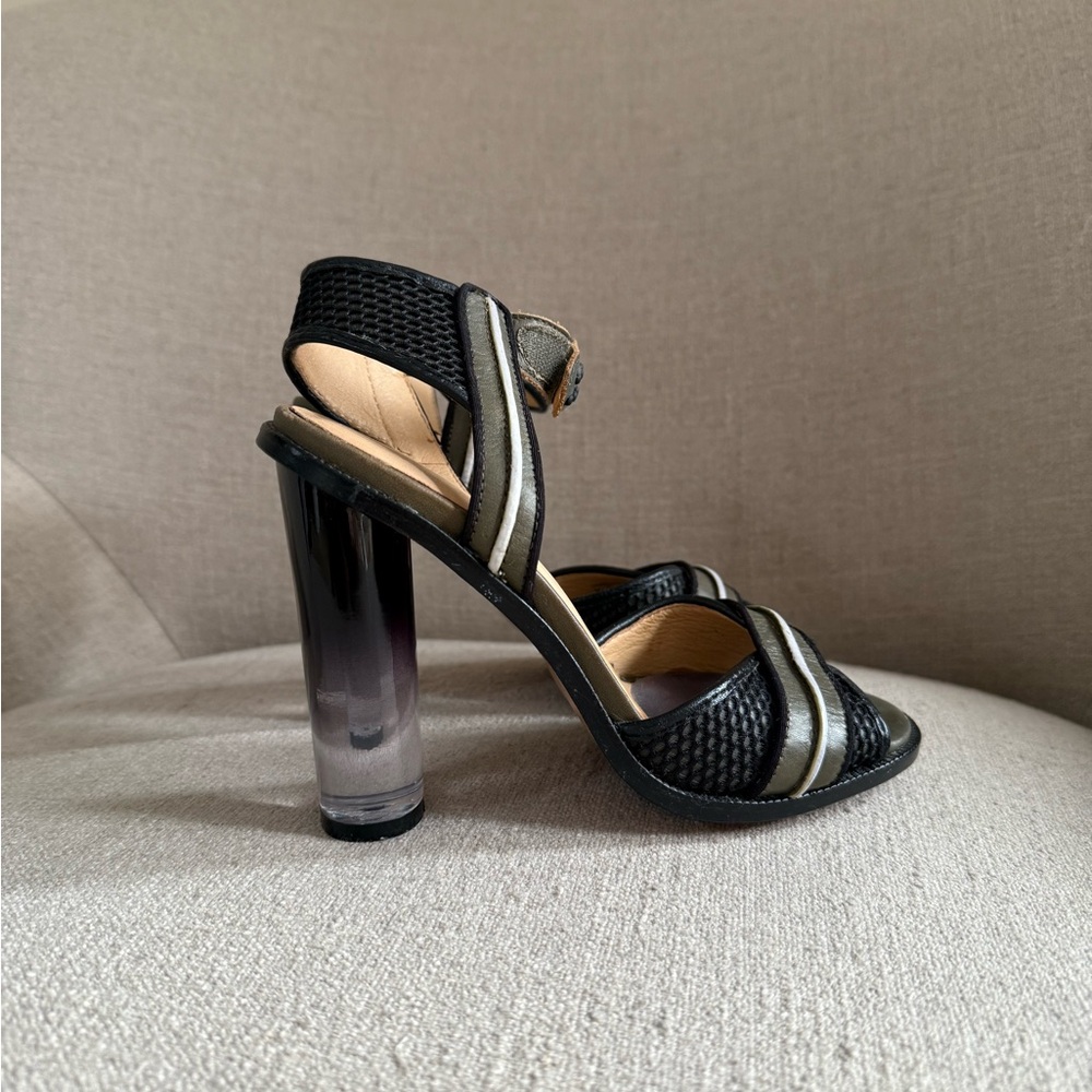 LAMB - sandal heels w/ ombré acrylic heels